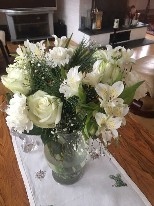 blomsterhilsen fra NGF til Turid 50 år som guide